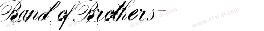 Band of Brothers字体转换